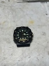 Casio 358 AQ-100W Quartz Analog/Digital 100m Black Diver Head Only 2