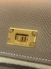 Hermes Kelly Pocket Compact Etoupe Epure Unused 4
