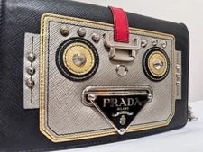 Prada — Prada Robot Chain Wallet 2Way — Handbag — resale