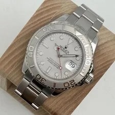 Rolex — Rolex Yacht-Master 40mm Silver Dial Steel Platinum Automatic 16622 — Watch — resale