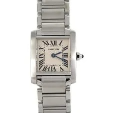 Cartier — Authentic Cartier Tank Française SM W51008Q3 Stainless Steel Quartz #246-00... — Watch — resale