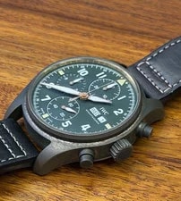 IWC Pilot Spitfire 387902 Green Dial Bronze Case Automatic 41mm 2