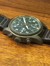 IWC Pilot Spitfire 387902 Green Dial Bronze Case Automatic 41mm 3