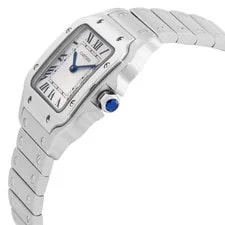 Cartier Santos Small Model Quartz Silver Dial WSSA0082 2