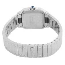 Cartier Santos Small Model Quartz Silver Dial WSSA0082 3