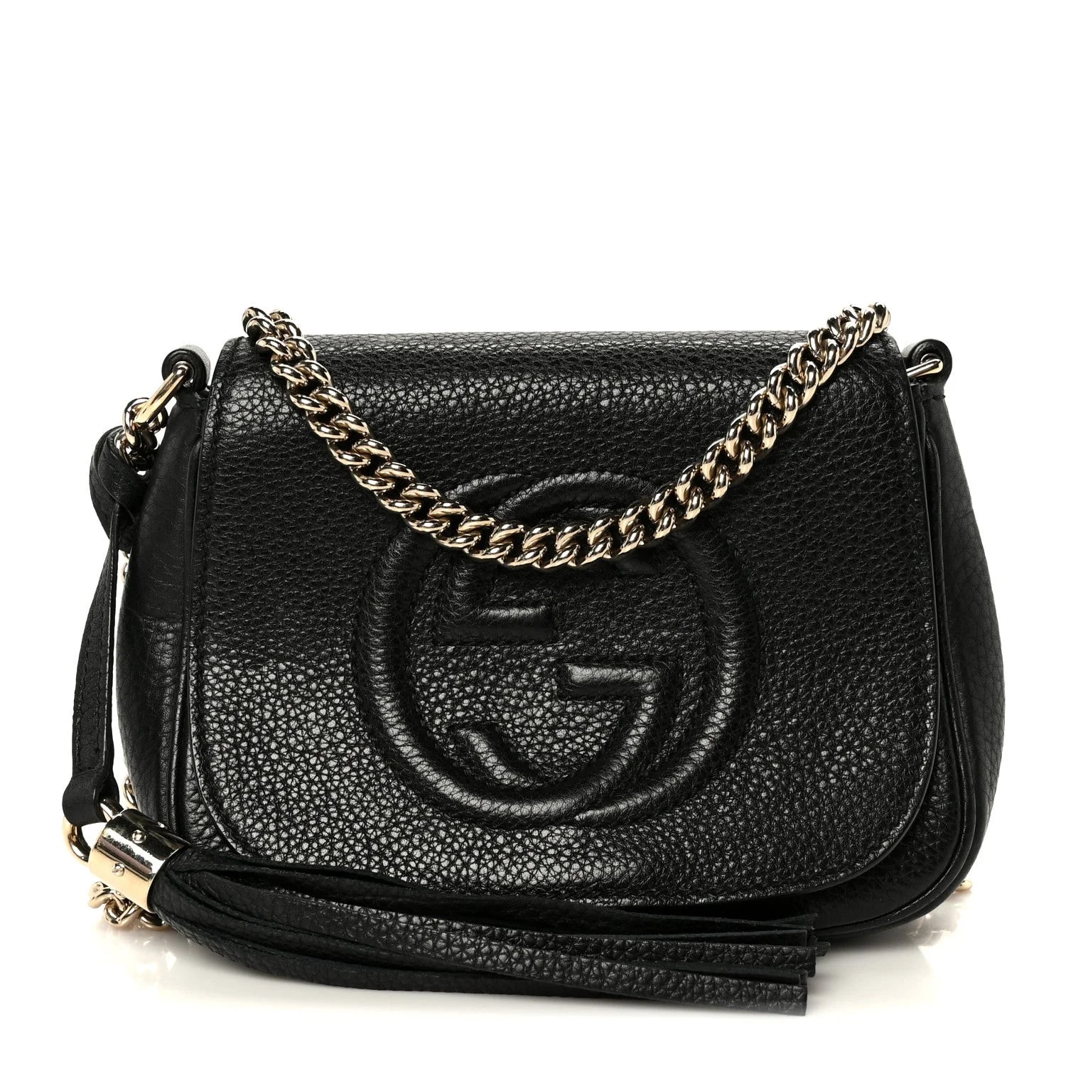 Gucci — Pebbled Small Soho Flap Crossbody — Handbag — resale