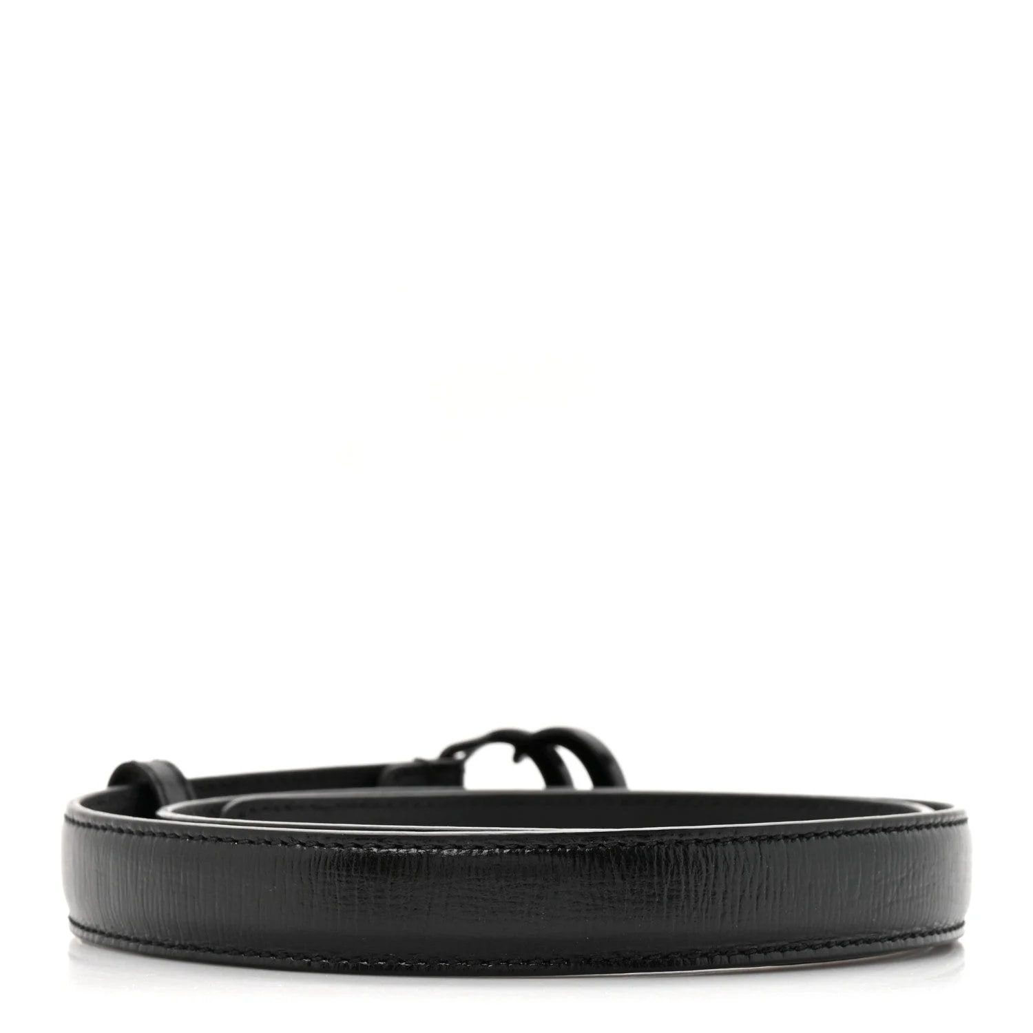 Azalea Enamel Monochrome Double G 20mm Belt 75 30 2