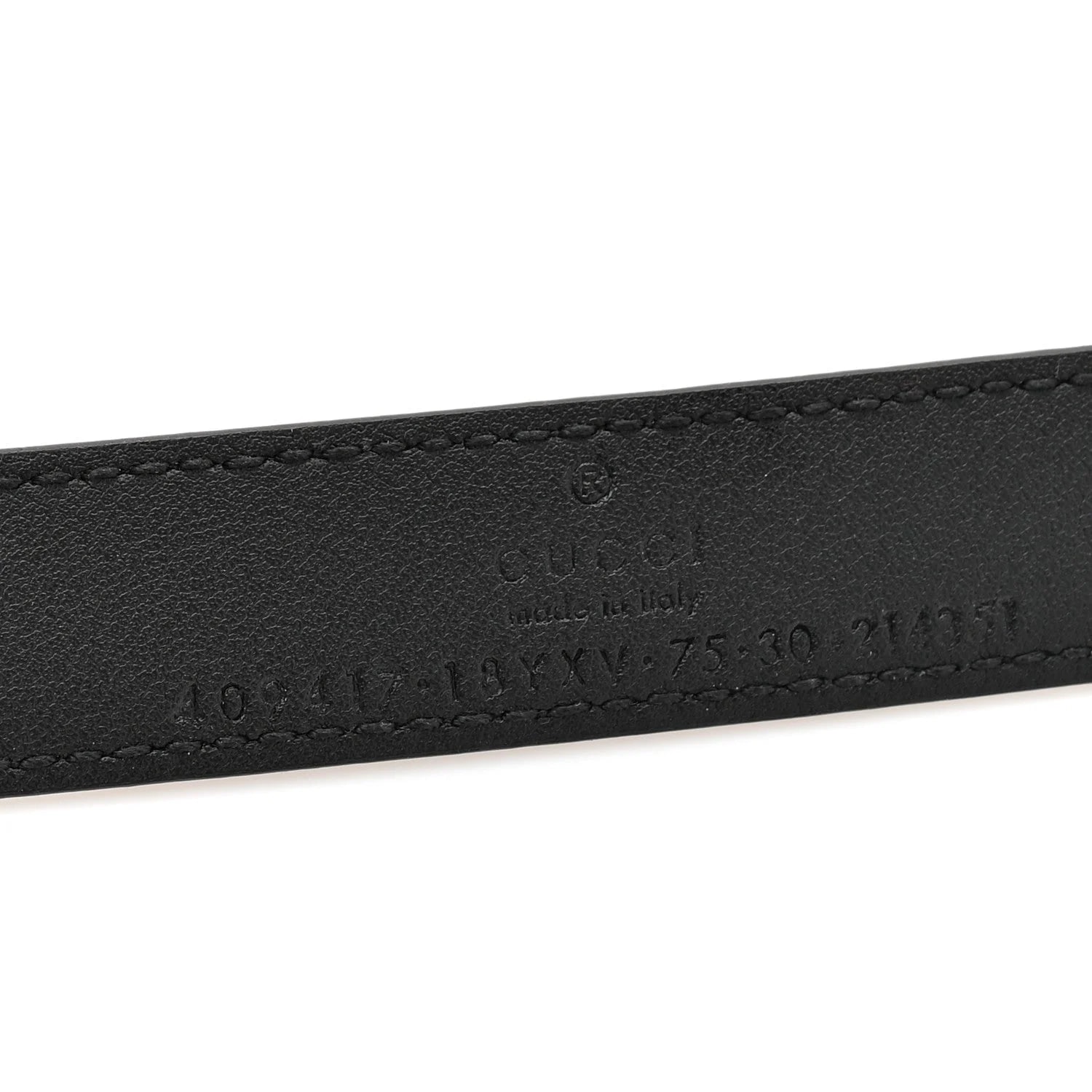 Azalea Enamel Monochrome Double G 20mm Belt 75 30 4