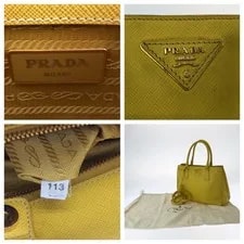 Prada Yellow Gold Hardware Bn1874 2Way Lad 4