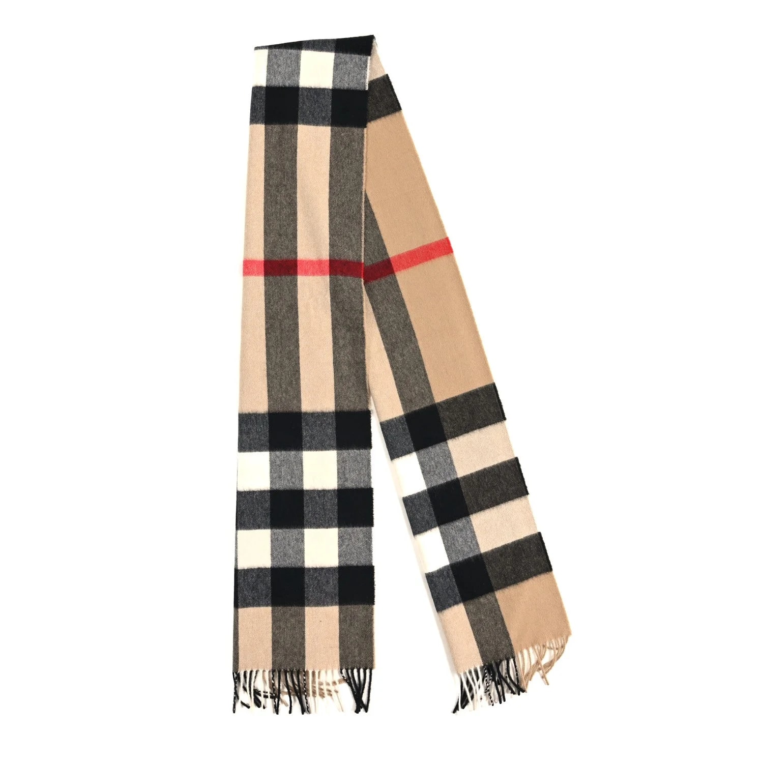 Half Mega Check Fringe Scarf Archive 2