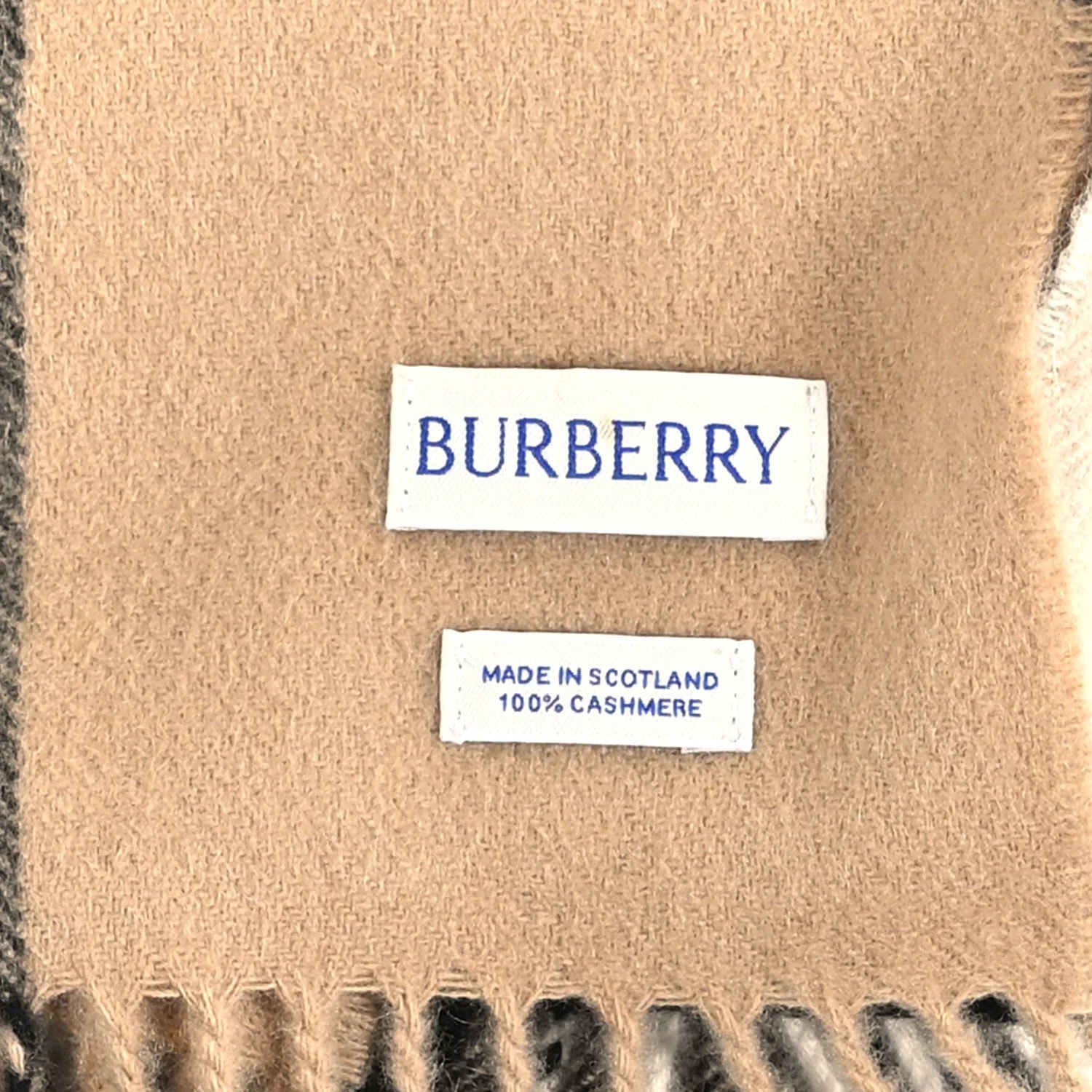 Half Mega Check Fringe Scarf Archive 3