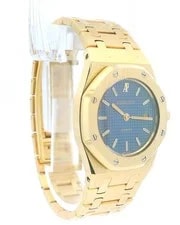 Audemars Piguet Royal Oak 14470BA 18K Yellow Gold Blue Dial 2