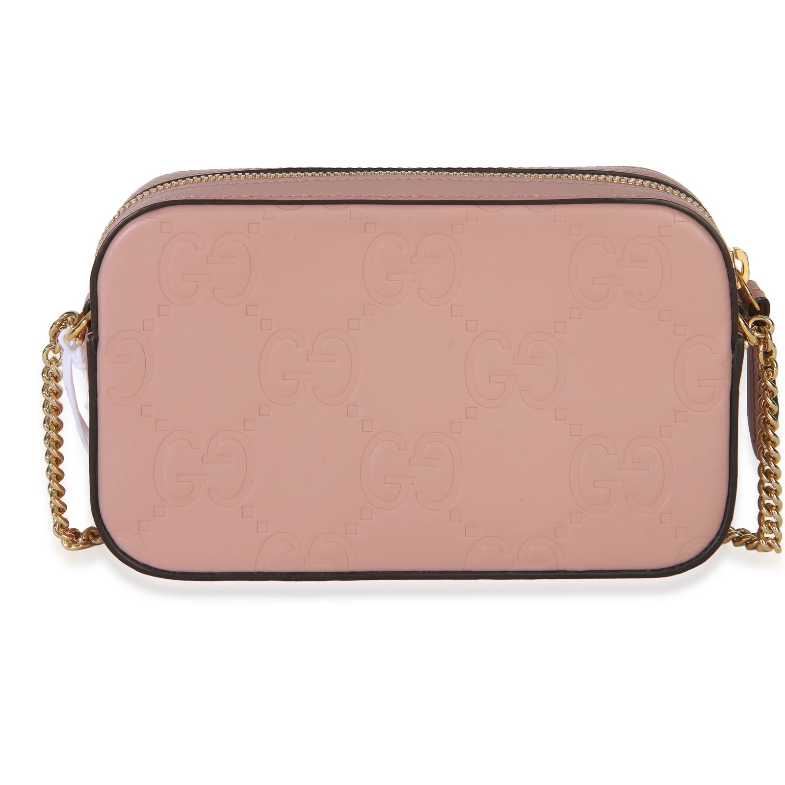 Gucci Light Debossed GG Super Mini Chain Wallet 2