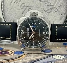Panerai Luminor Chronograph Black - PAM01109 3 Extra Straps - B+P 2