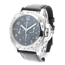 Panerai Luminor Daylight PAM00196 44mm SS Black Dial Automatic Chronograph #C144 2