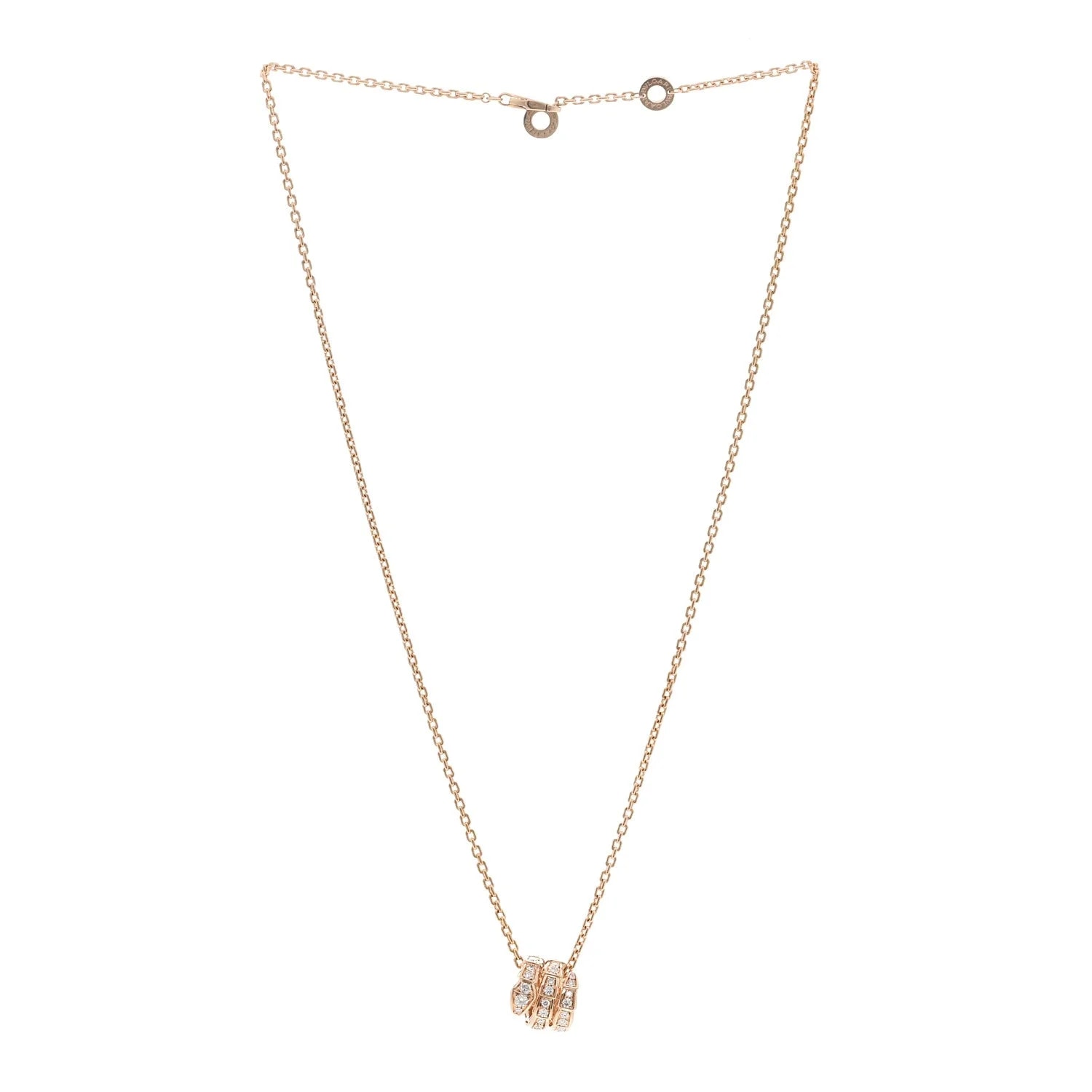 18K Rose Gold Serpenti Viper Pave 3