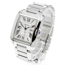 Cartier Tank Anglaise LM W5310009 Date Silver Dial Automatic Watch_960415 2