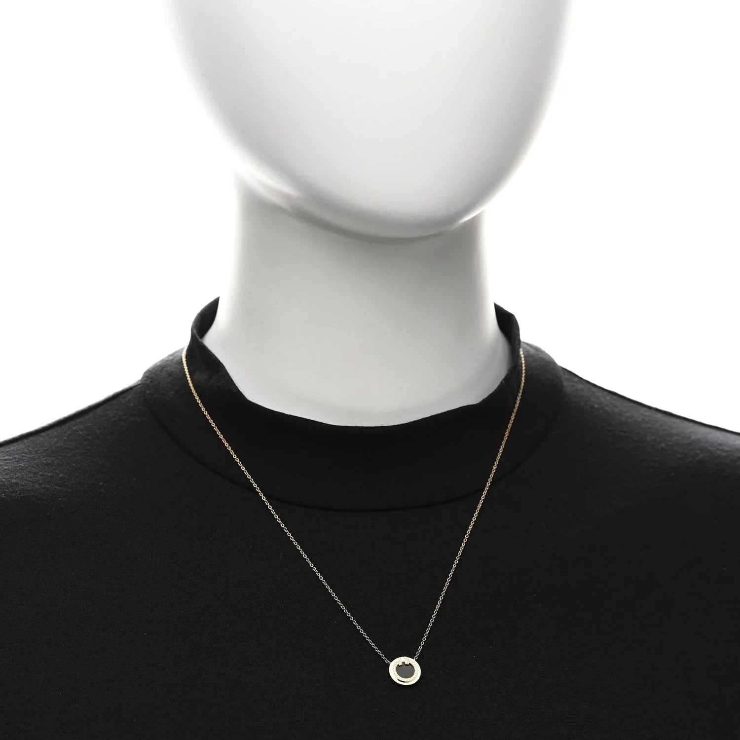 18K Yellow Gold Small T Circle 2