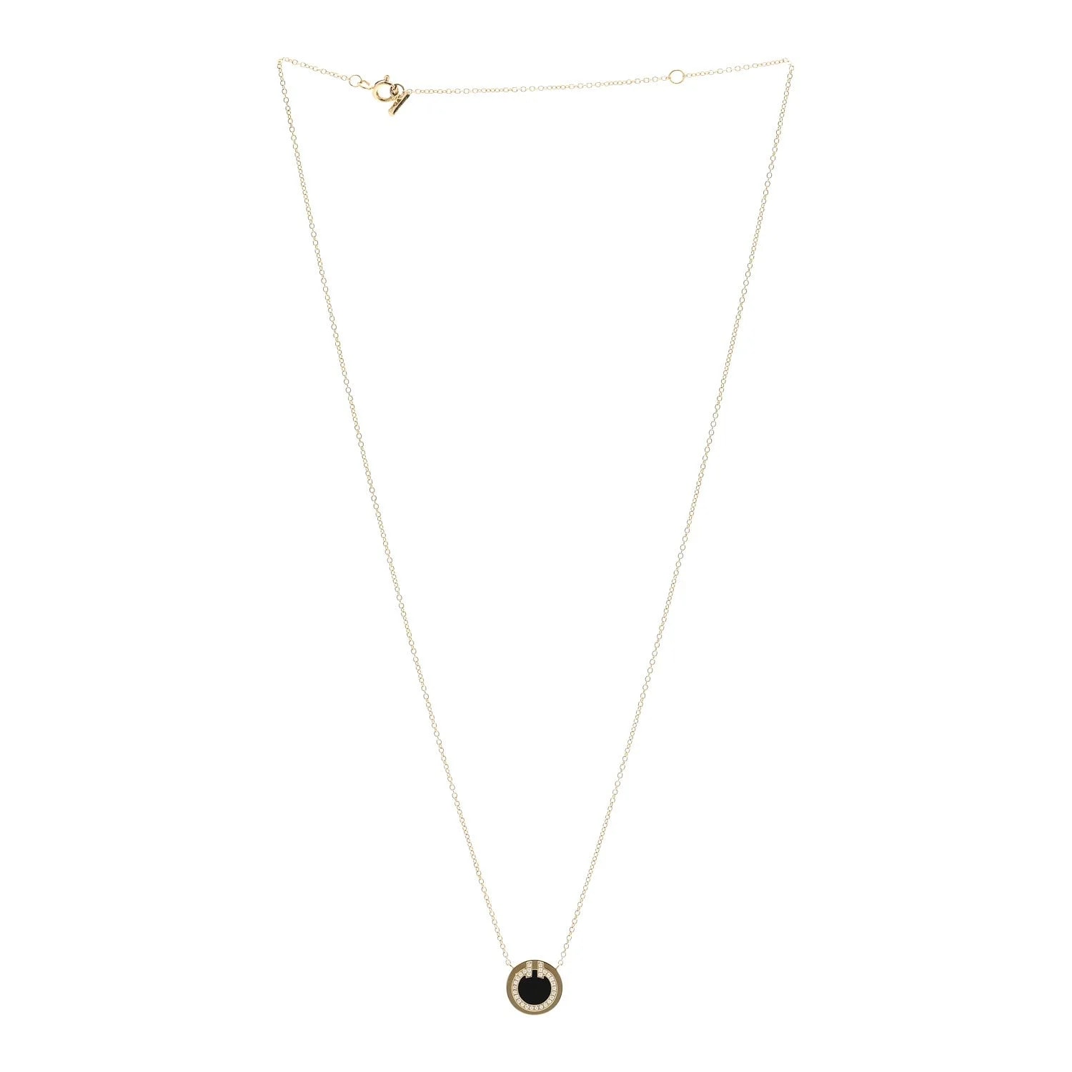 18K Yellow Gold Small T Circle 3