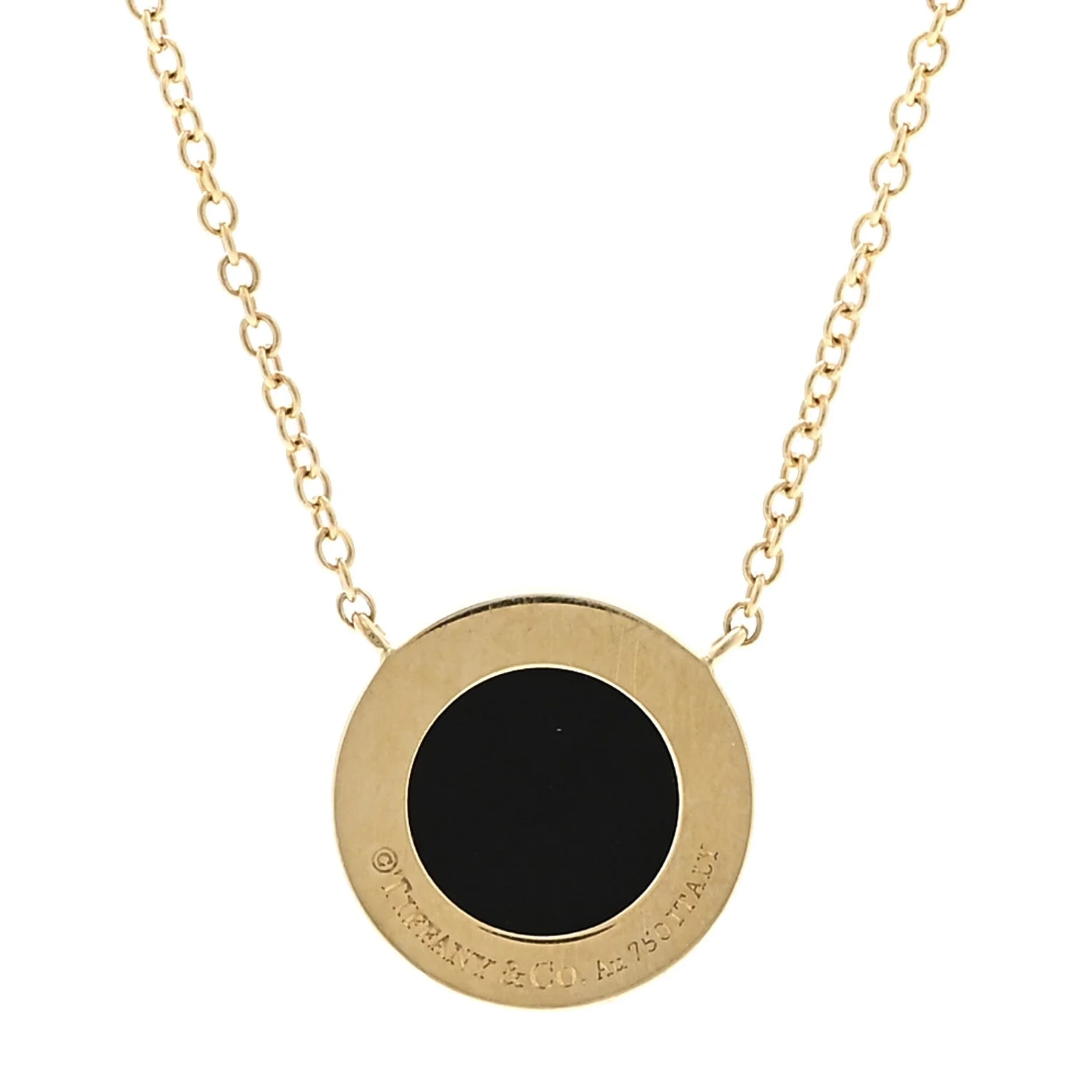 18K Yellow Gold Small T Circle 4