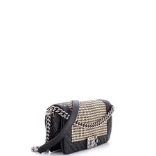 Chanel Reverso Boy Flap Woven Old Medium 3