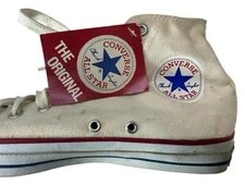 Converse All Star Hi Chuck Taylor Shoes Sz 9-9.5 2001 NOS 2