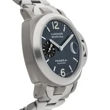 Panerai Luminor Marina Titanium Steel Auto 44mm Grey Dial Bracelet PAM 91 3