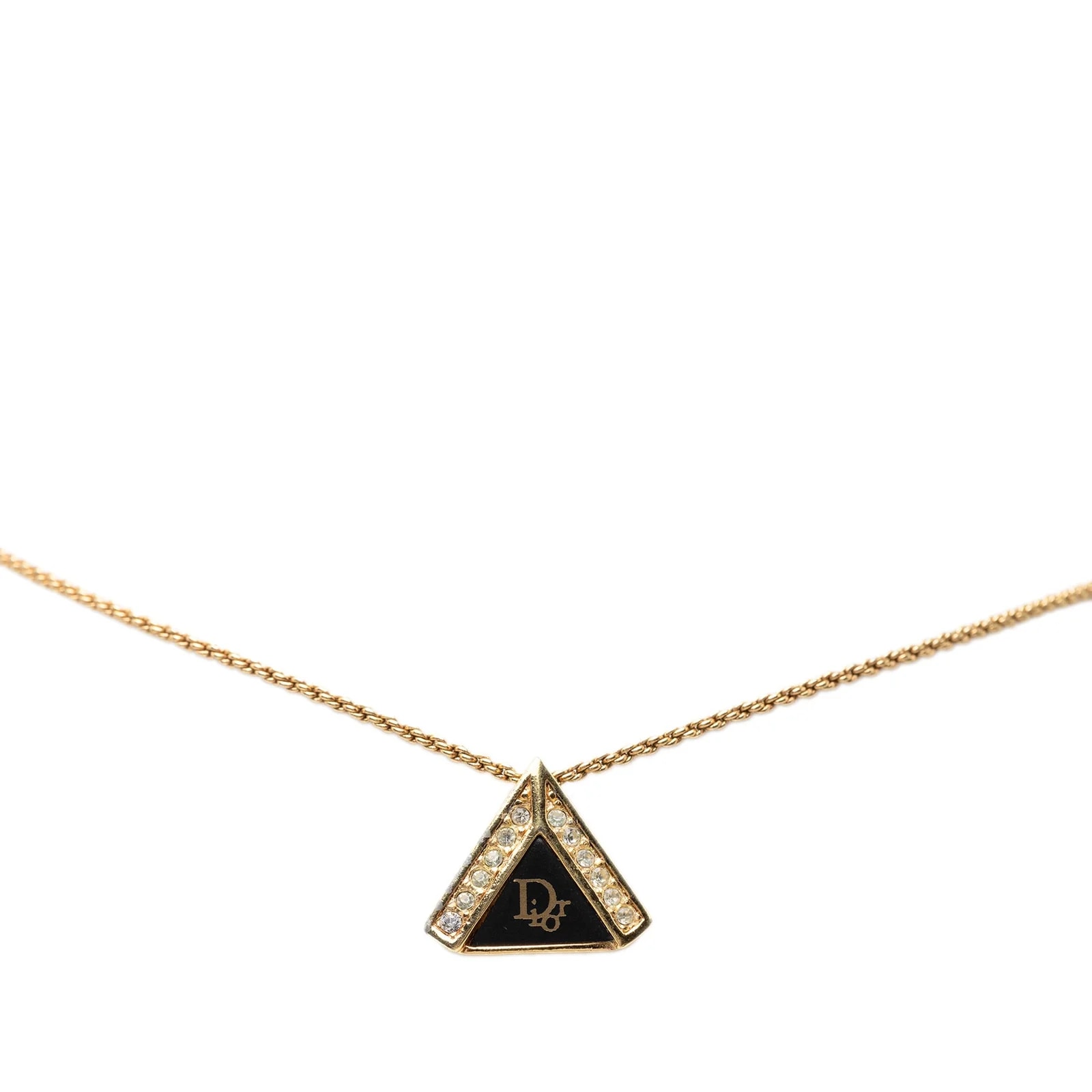 Enamel Strass Triangle Logo 2