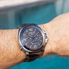 Panerai Luminor 1950 Monopulsante GMT Chrono Titanium Tobacco 44mm Box PAM00311 2