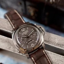 Panerai Luminor 1950 Monopulsante GMT Chrono Titanium Tobacco 44mm Box PAM00311 3