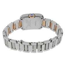 Cartier Tank W5310036 Stainless Steel / K18 Pink Gold 23mm Silver Dial #NW1712 4