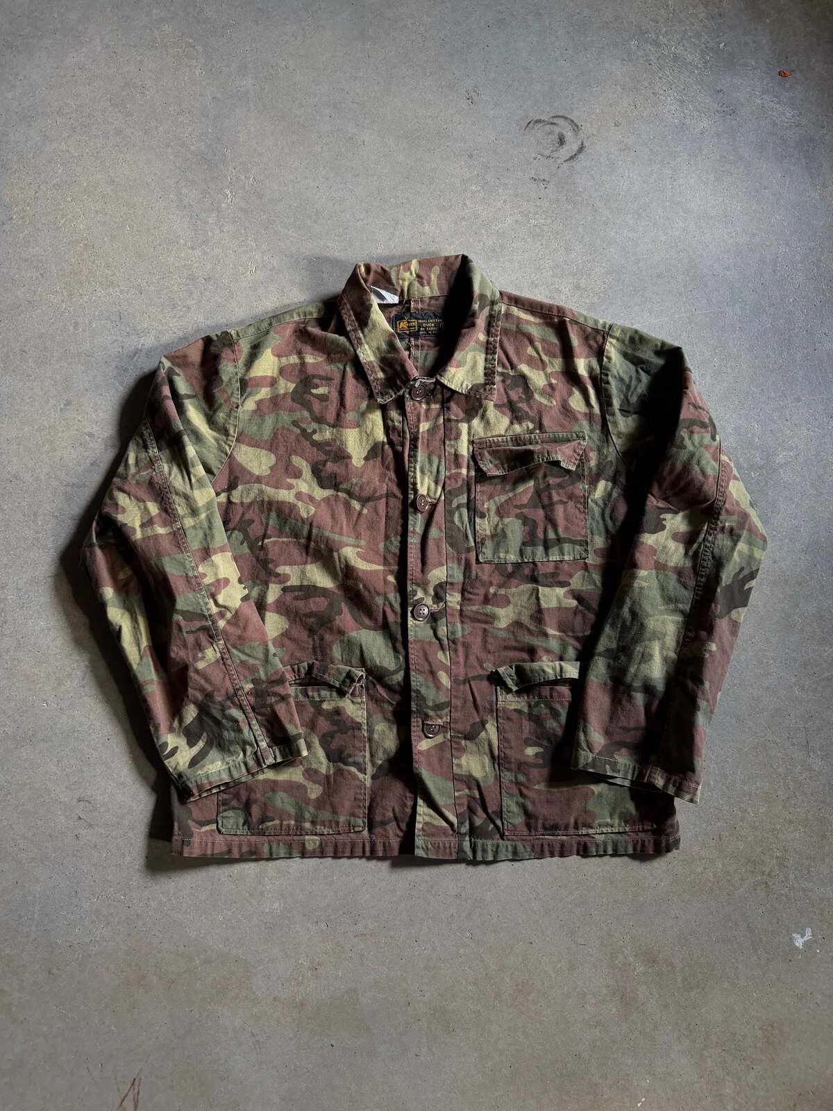 VTG Kmart Camo Button Up Shirt — streetwear — resale
