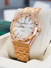 Audemars Piguet Royal Oak Automatic Silver Dial Rose Gold 15450OR 4