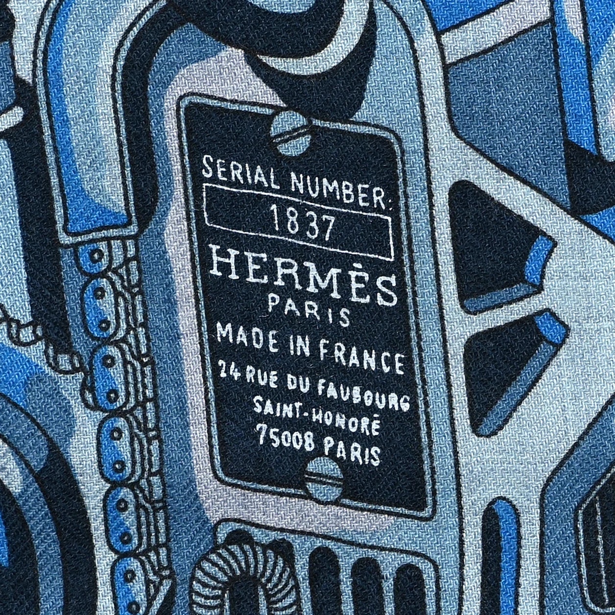 600 Chevaux Rectangle Scarf Chine 4