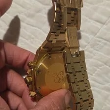 Audemars Piguet Royal Oak Automatic Chronograph Green Dial Gold Bracelet 2
