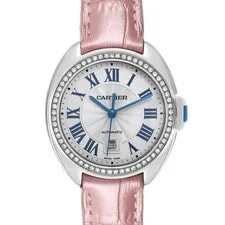 Cartier — Cartier Cle Steel Diamond W4CL0005 Card — Watch — resale