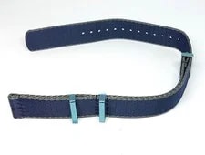 Omega Nato Strap 19-20mm Blue Nylon Unused From Japan 4