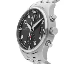 IWC Pilot's Spitfire Chronograph Auto 43mm Steel Grey Dail IW3878-04 2
