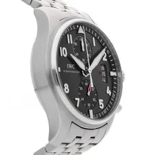 IWC Pilot's Spitfire Chronograph Auto 43mm Steel Grey Dail IW3878-04 3