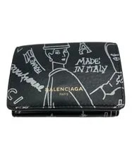 Balenciaga — Balenciaga Graffiti Compact Wallet Trifold Coin — Handbag — resale