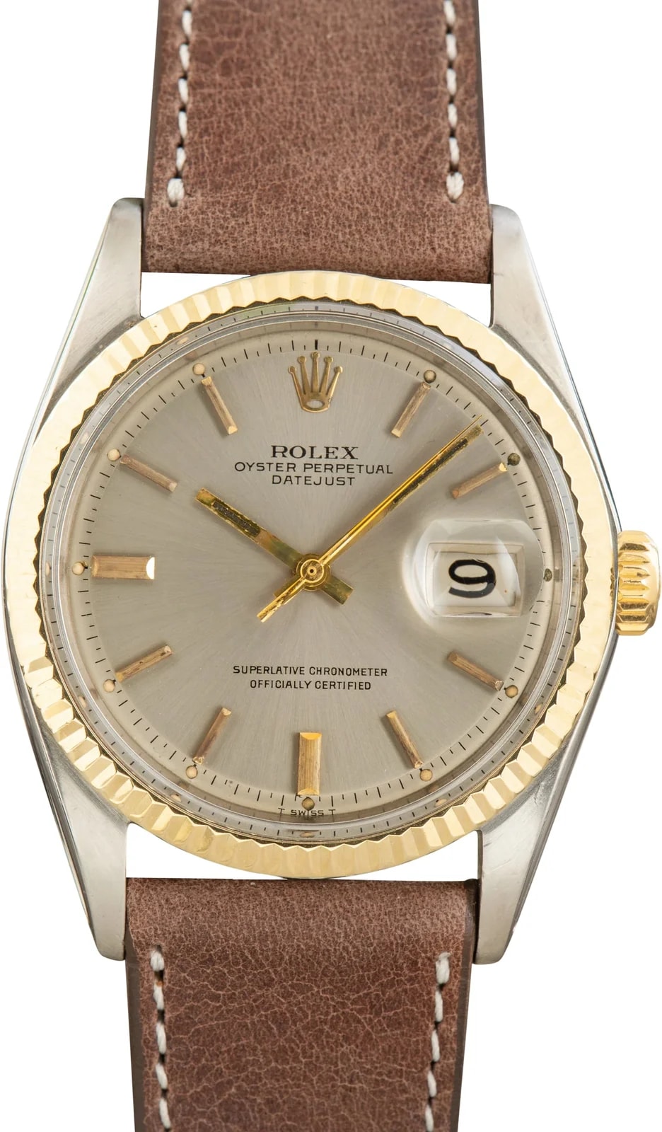White Gold Rolex Datejust 36 Ref 1601 Silver Dial 3