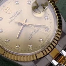 Tudor 10-Diam Champagne Dial Prince Date 74033 Automatic 34mm 4