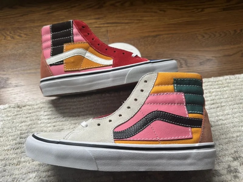VANS — 5 Vans Patchwork Sk8-Hi Mulitcolor — Sneaker — resale