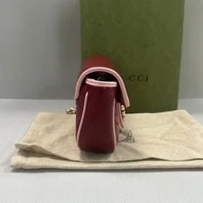 Auth Gucci GG Marmont Chain Crossbody GG Full Set 4