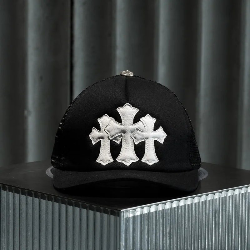 Chrome Hearts — Hearts Trucker CAP - Cemetery Patchwork — Clothing — resale