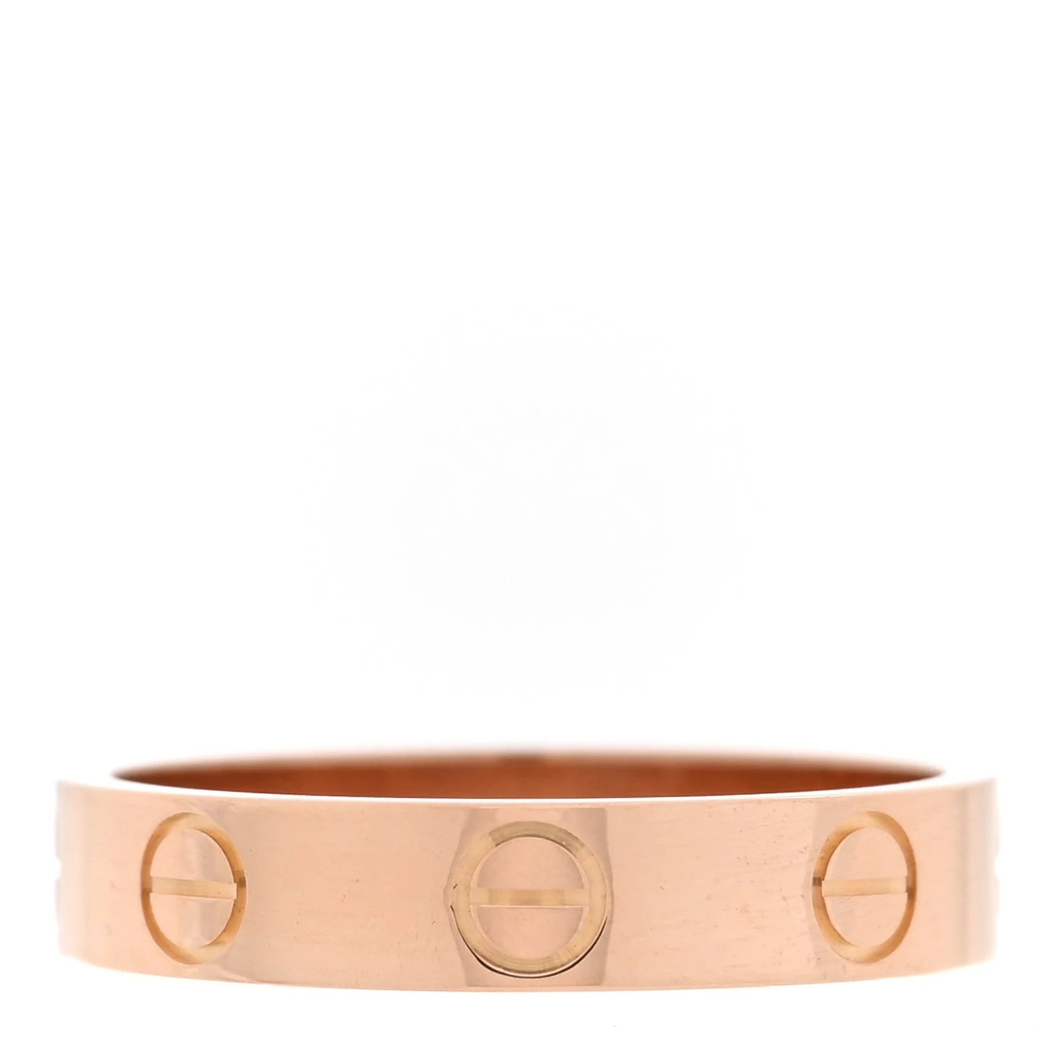 18K 3.5mm Love Wedding Band 50 5.25 3