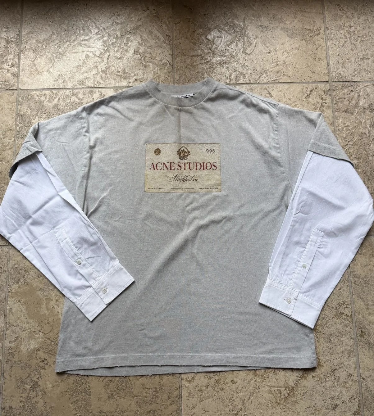 Acne Studios — Acne Studios Layered Long Sleeve — streetwear — resale