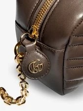 Gucci GG Marmont Small $1950 Dark New & 3