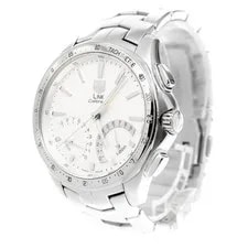 TAG Heuer Link CAT7011 42mm SS Silver Dial Quartz Chronograph #C453 2