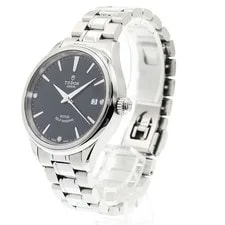 Tudor Style 12500 3P Diamond Date Black Dial Automatic Watch_921836 3